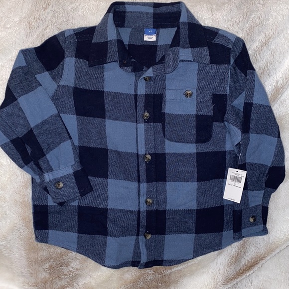 Old Navy Other - Old Navy Toddler’s Plaid Flannel Pocket Shirt